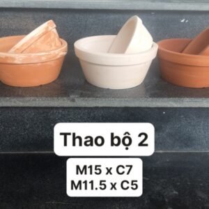 Chậu đất tròn - Cái