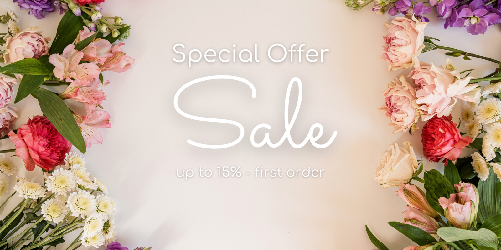 Spring Florals Sale Banner
